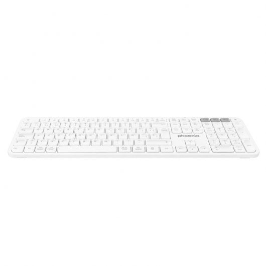 Phoenix K300 Teclado Inalámbrico Multidispositivo Blanco