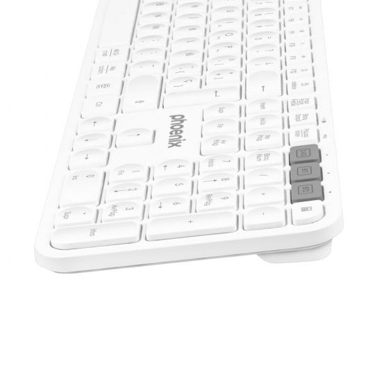 Phoenix K300 Teclado Inalámbrico Multidispositivo Blanco