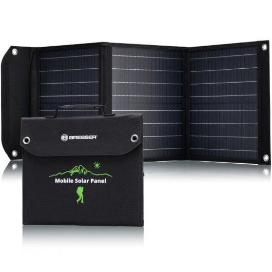 Chargeur solaire mobile ultra-compact Bresser 40 W avec sortie USB et DC