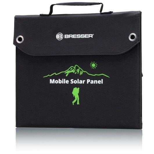 Panneau Solaire Bresser 40W – 3 ports USB, 1 port DC – Pliable – Résistant à l'eau