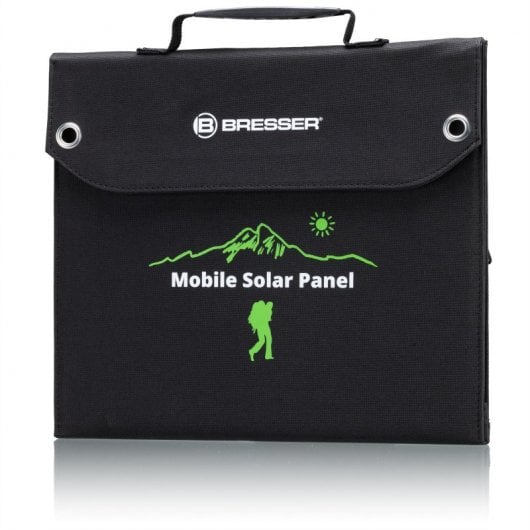 Chargeur solaire mobile ultra-compact Bresser 40 W avec sortie USB et DC