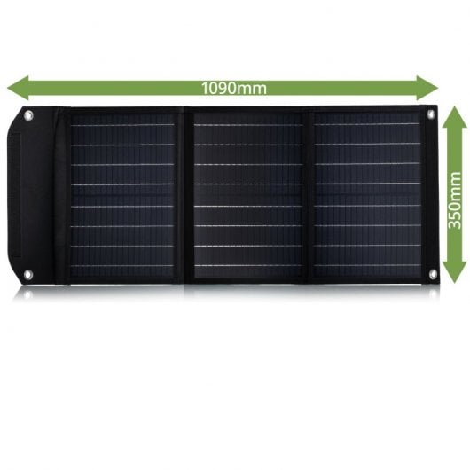 Chargeur solaire mobile ultra-compact Bresser 40 W avec sortie USB et DC