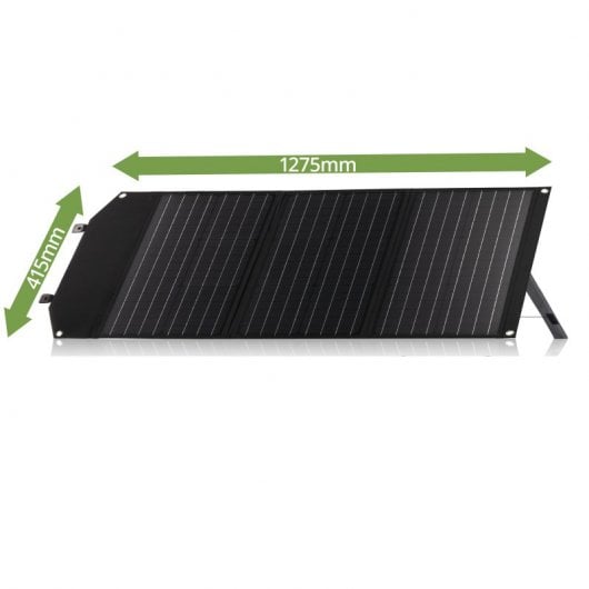 Bresser Cargador Solar Móvil Ultracompacto 60W con Salida USB y DC