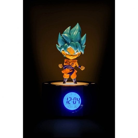 Teknofun Dragon Ball Super leuchtender Wecker mit Goku-Figur