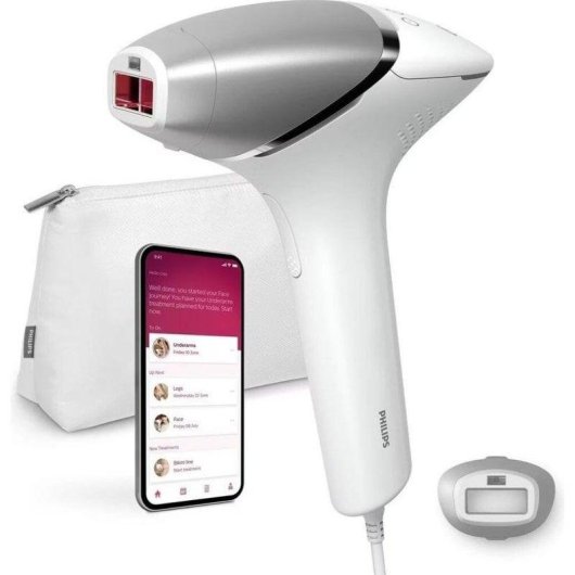Depiladora Luz Pulsada IPL Philips Lumea IPL Serie 8000 Prestige 5 Níveis SenseIQ