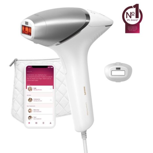 Depiladora Luz Pulsada IPL Philips Lumea Prestige BRI940/00 5 Níveis 1 Cabeça App SenseIQ