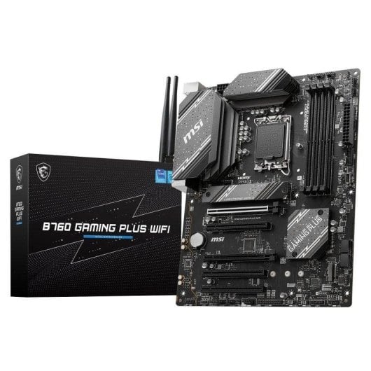 Carte mère MSI B760 GAMING PLUS WIFI Intel B760 LGA 1700 DDR5 ATX WiFi 6E 2.5GbE PCIe 4.0 M.2 RAID