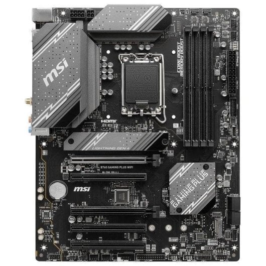Motherboard MSI B760 GAMING PLUS WIFI Intel B760 LGA1700 DDR5 ATX WiFi 6E RAID M.2 2.5GbE
