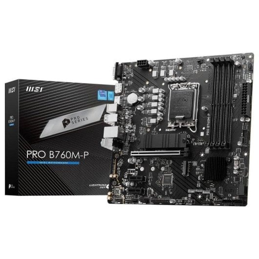 Motherboard MSI PRO B760M-P B760 LGA1700 DDR5 micro ATX Gigabit M.2 RAID