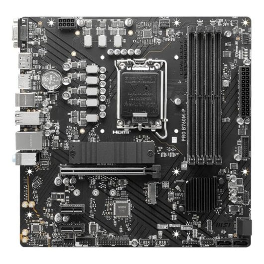 Motherboard MSI PRO B760M-P B760 LGA1700 DDR5 micro ATX Gigabit M.2 RAID
