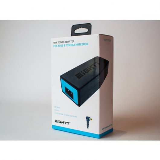 Eightt ETO90 Caricatore universale per laptop 110-240 V 90 W 19 V