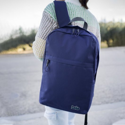 Lois Lassen Laptop-Rucksack bis 15 Zoll, Marineblau