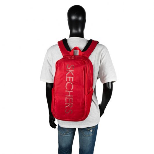 Mochila para laptop Skechers Stoner até 15,6" vermelha