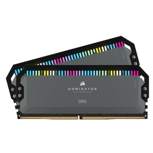 Corsair Dominator Platinum RGB DDR5 6000MHz 64GB 2x32GB CL30 Grigio AMD ottimizzata