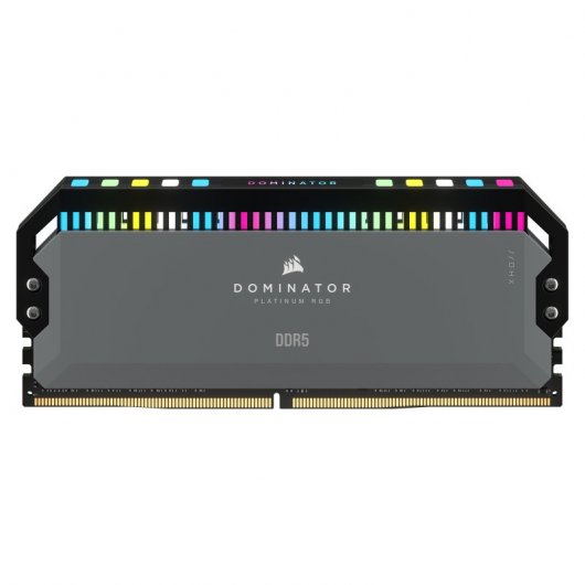 Corsair Dominator Platinum RGB DDR5 6000MHz 64GB 2x32GB CL30 Memoria Dual AMD EXPO e Intel XMP Gris