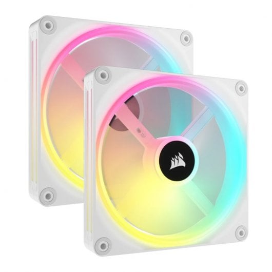 Kit di espansione ventola PWM 2x Corsair ICUE Link QX140 RGB 140 mm bianco