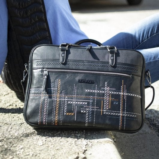 Cartella portadocumenti Lois Galatea per laptop fino a 15,6" Nera