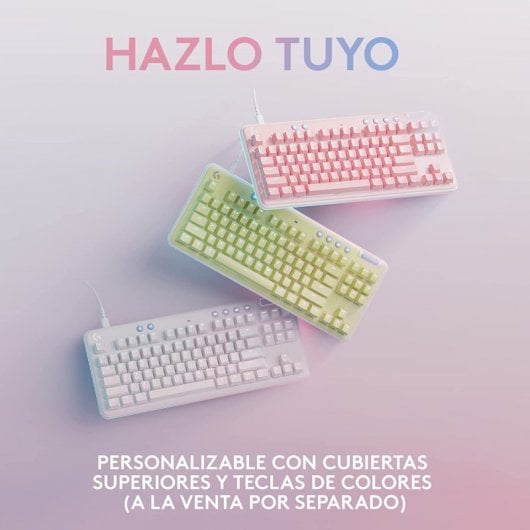 Logitech G G713 Teclado Mecánico Gaming RGB Blanco GX Red QWERTY US International