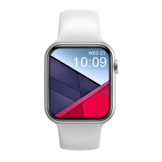 DCU Tecnologic Colorful 2 Bluetooth 44.5mm IPS Argento Cinturini Rosso e Bianco Unica IP67 SpO2 Cardiofrequenzimetro Monitor Sonno