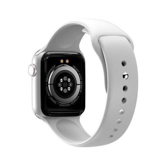 DCU Tecnologic Colorful 2 Bluetooth 44.5mm IPS Argento Cinturini Rosso e Bianco Unica IP67 SpO2 Cardiofrequenzimetro Monitor Sonno