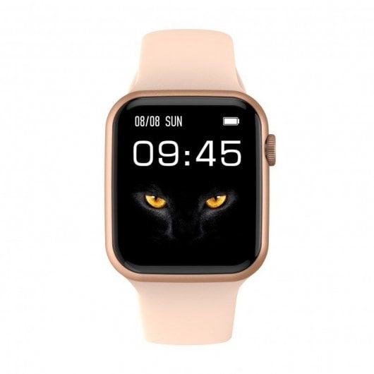 DCU Tecnologic Colorful 2 Reloj Smartwatch Dorado con Correas Metal Dorada y Silicona Rosa