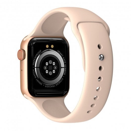 DCU Tecnologic Colorful 2 Reloj Smartwatch Dorado con Correas Metal Dorada y Silicona Rosa