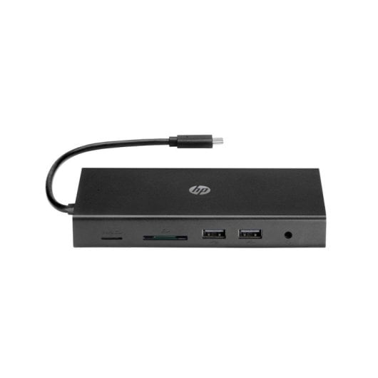 Dock HP Travel USB-C Multiport 6-in-1 SD VGA RJ-45 Audio Schwarz