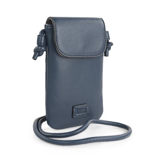 Mini borsa a tracolla Lois Keith per smartphone Blu