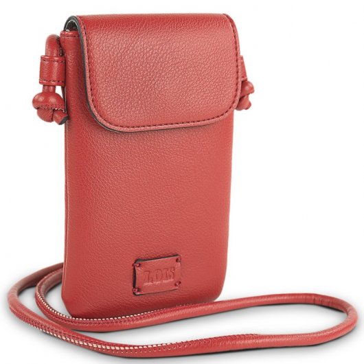 Lois Keith Mini Bolsa de Ombro para Smartphone Vermelho