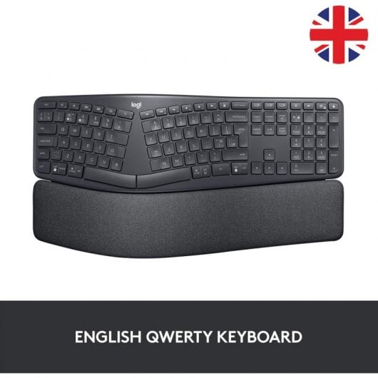 Logitech Ergo K860 tastiera RF senza fili + Bluetooth Inglese Grafite