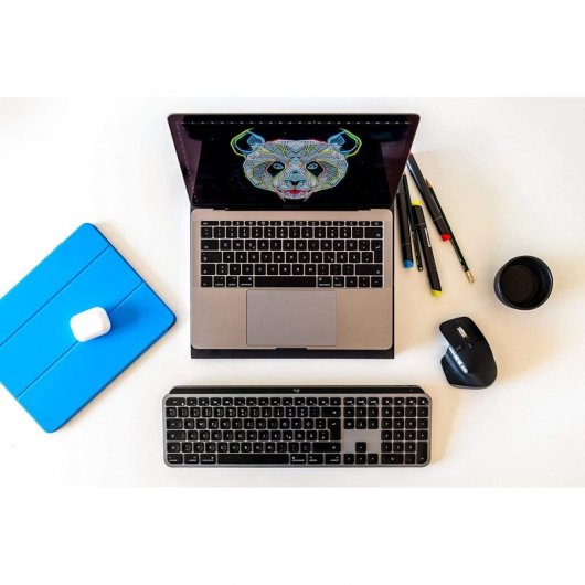 Logitech MX Keys Teclado Inalámbrico Retroiluminado para Mac/iPad Gris QWERTZ Alemán