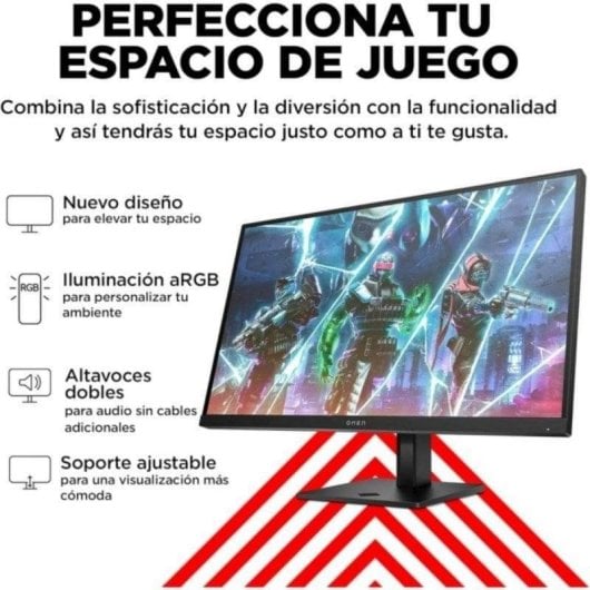 Écran PC HP OMEN 27s 27'' Full HD 240Hz IPS G-SYNC FreeSync HDR400 1ms Hub USB Haut-parleurs