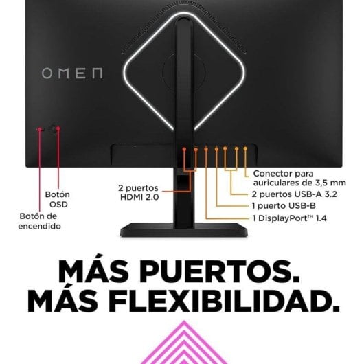 Monitor HP OMEN 27qs 27" QuadHD 240Hz IPS G-Sync FreeSync Premium HDR400