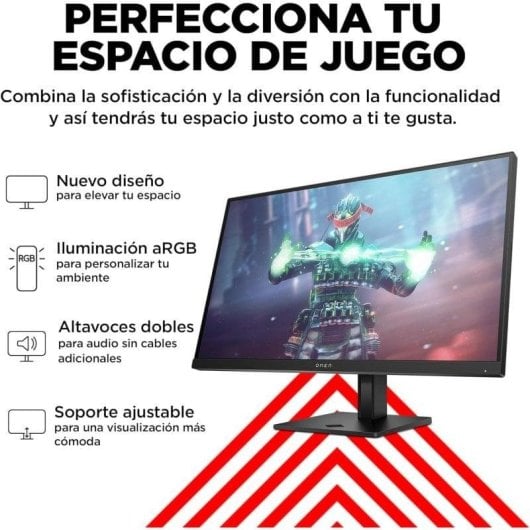 Écran PC HP OMEN 27k 27" Ultra HD 4K 144Hz IPS FreeSync Premium HDR400 USB-C