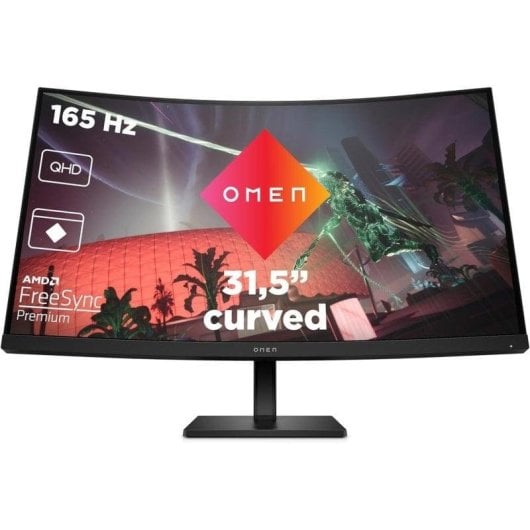 Monitor HP OMEN 32c 31.5" QHD 165Hz VA Curved 1ms FreeSync Premium HDR