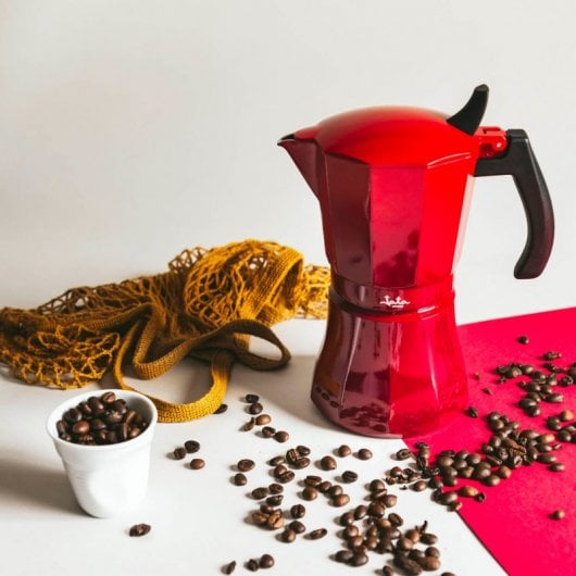Jata HCAF2012 Caffettiera Italiana a Induzione 12 Tazze Rossa