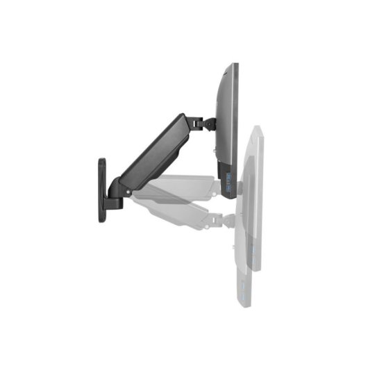 Equip Soporte de Pared para 1 Pantalla 17"-32" Brazo 334mm Muelle de Gas VESA 100x100 Máx 9Kg