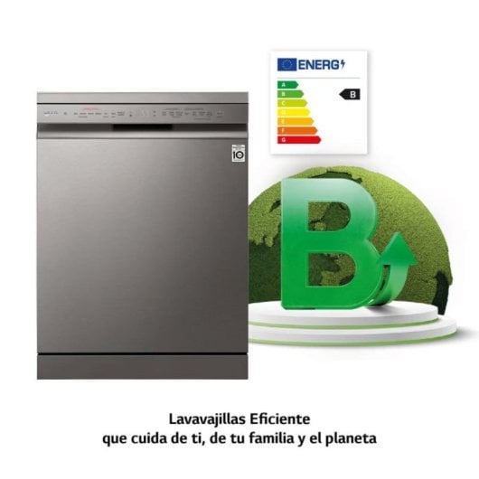 LG DF365FPS Lavavajillas Capacidad 14 Cubiertos B Acero Inoxidable