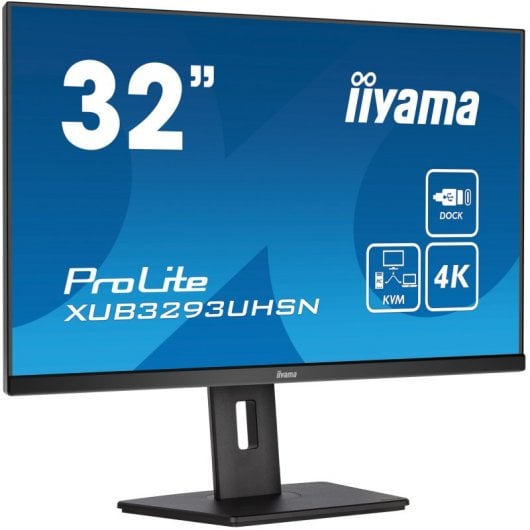 iiyama ProLite XUB3293UHSN-B5 Computerbildschirm 80 cm (31.5") 3840 x 2160 Pixel 4K Ultra HD LCD Schwarz