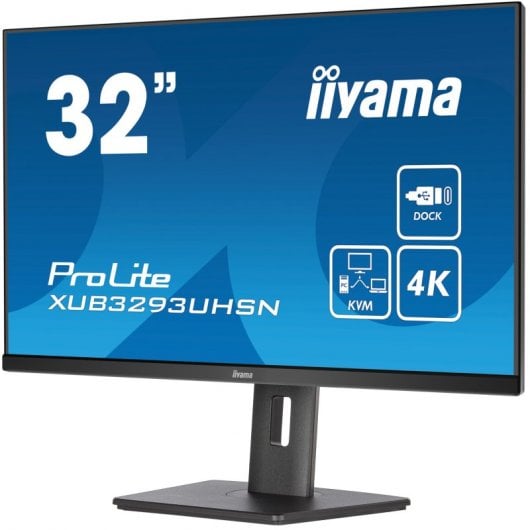 iiyama ProLite XUB3293UHSN-B5 Computerbildschirm 80 cm (31.5") 3840 x 2160 Pixel 4K Ultra HD LCD Schwarz