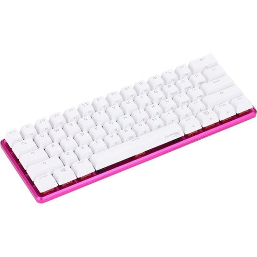 HyperX Alloy Origins 60 Rosa Teclado Mecânico para Jogos RGB HX Vermelho Inglês EUA