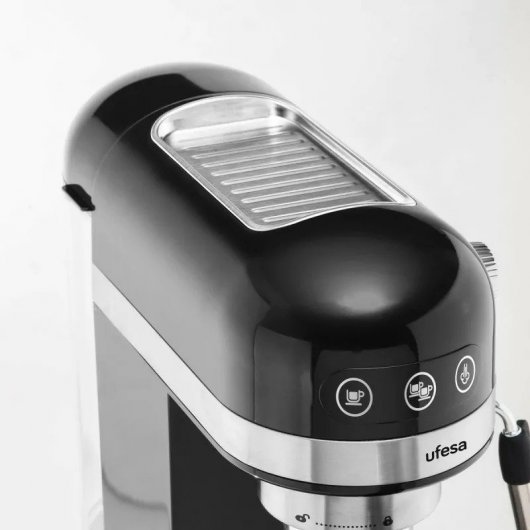 Ufesa Palermo Cafetière Espresso 20 Bars 1350W Noir/Inox