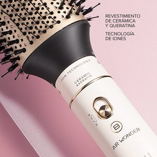 Bellissima Air Wonder Cepillo de Aire Caliente 8 en 1 con Tecnología de Iones 1000W