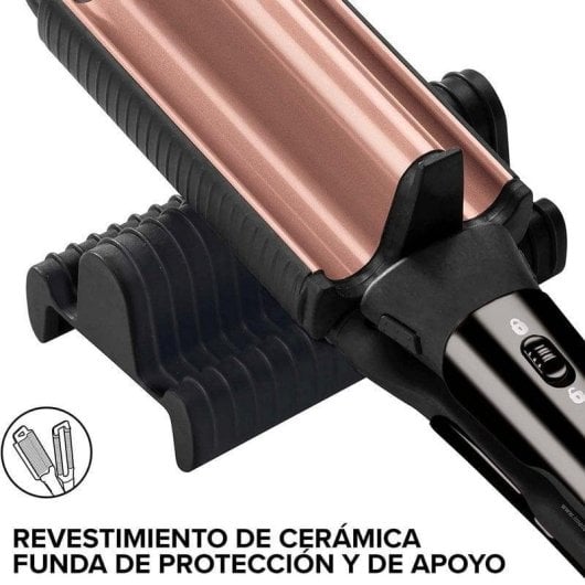 Piastra per Capelli Onde Ceramica Bellissima GT20 400 200ºC 3 Impostazioni Nero