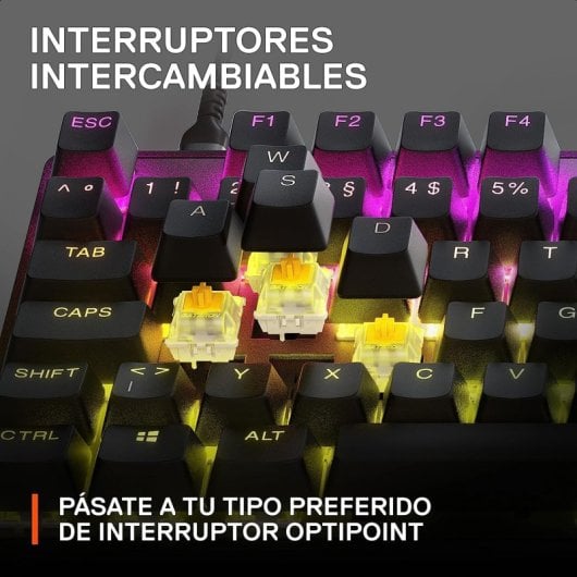 SteelSeries Apex 9 TKL clavier de jeu mécanique commutateur RVB disposition OptiPoint français
