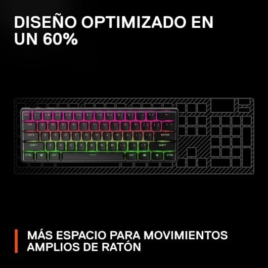 Steelseries Apex Pro Mini Wireless clavier USB + RF Wireless + Bluetooth AZERTY Noir
