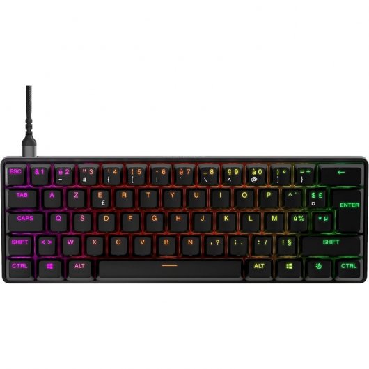 Steelseries Apex Pro Mini Teclado Mecánico Gaming RGB Switch OmniPoint Layout Francés