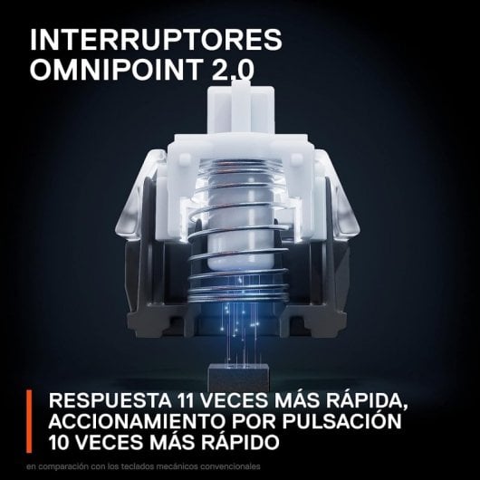 Steelseries Apex Pro Mini Teclado Mecánico Gaming RGB Switch OmniPoint Layout Francés