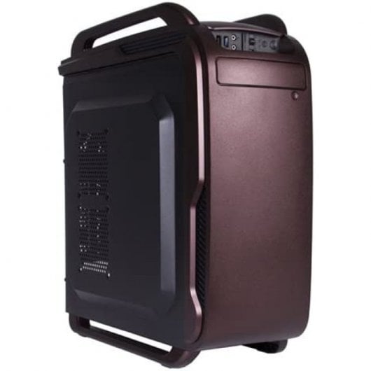 Black Lion IT1523 Midi Tower Negro, Burdeos