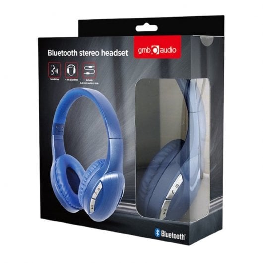 Gembird BTHS-01-B Auriculares Estéreo Bluetooth Azul